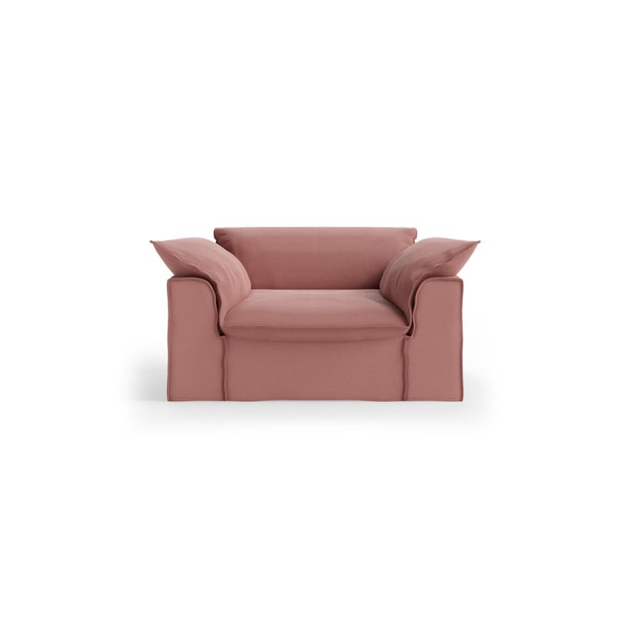 Nomad couch: loveseat, linen