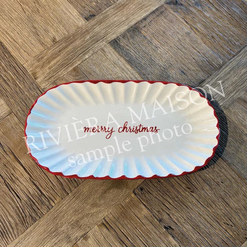 Merry Christmas Serving Plate