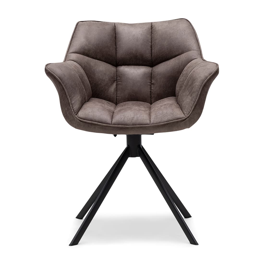 Carnaby Swivel Dining Armchair, Pellini Coffee - afbeelding 1