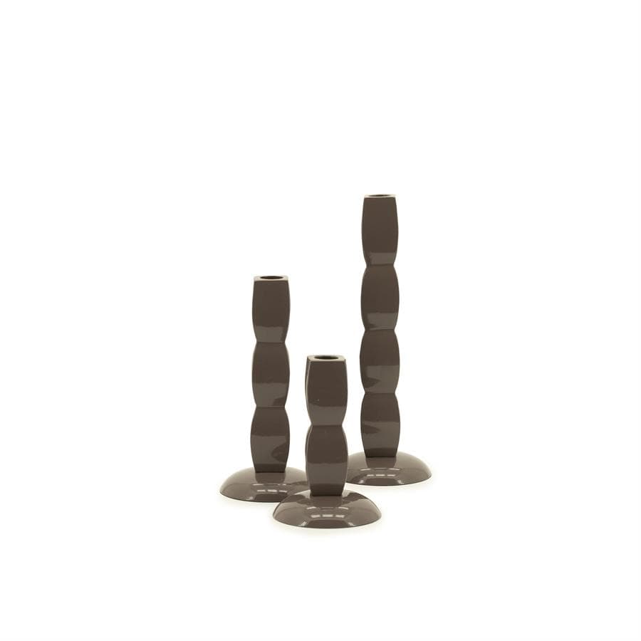 Candle holder Prinz - dark taupe