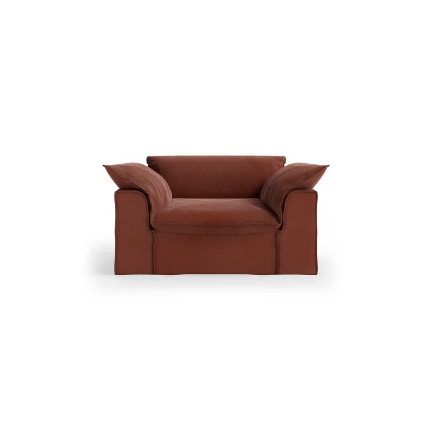 Nomad couch: loveseat, royal velvet