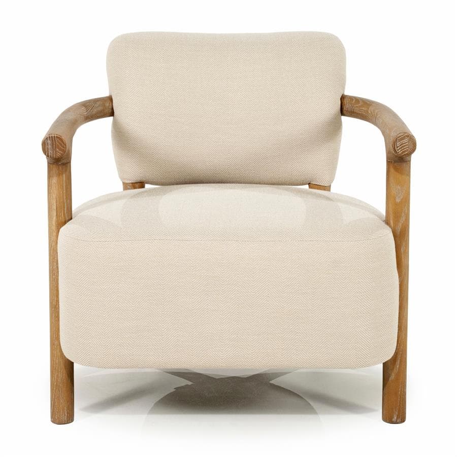 Glenn Armchair Herringbone Beige