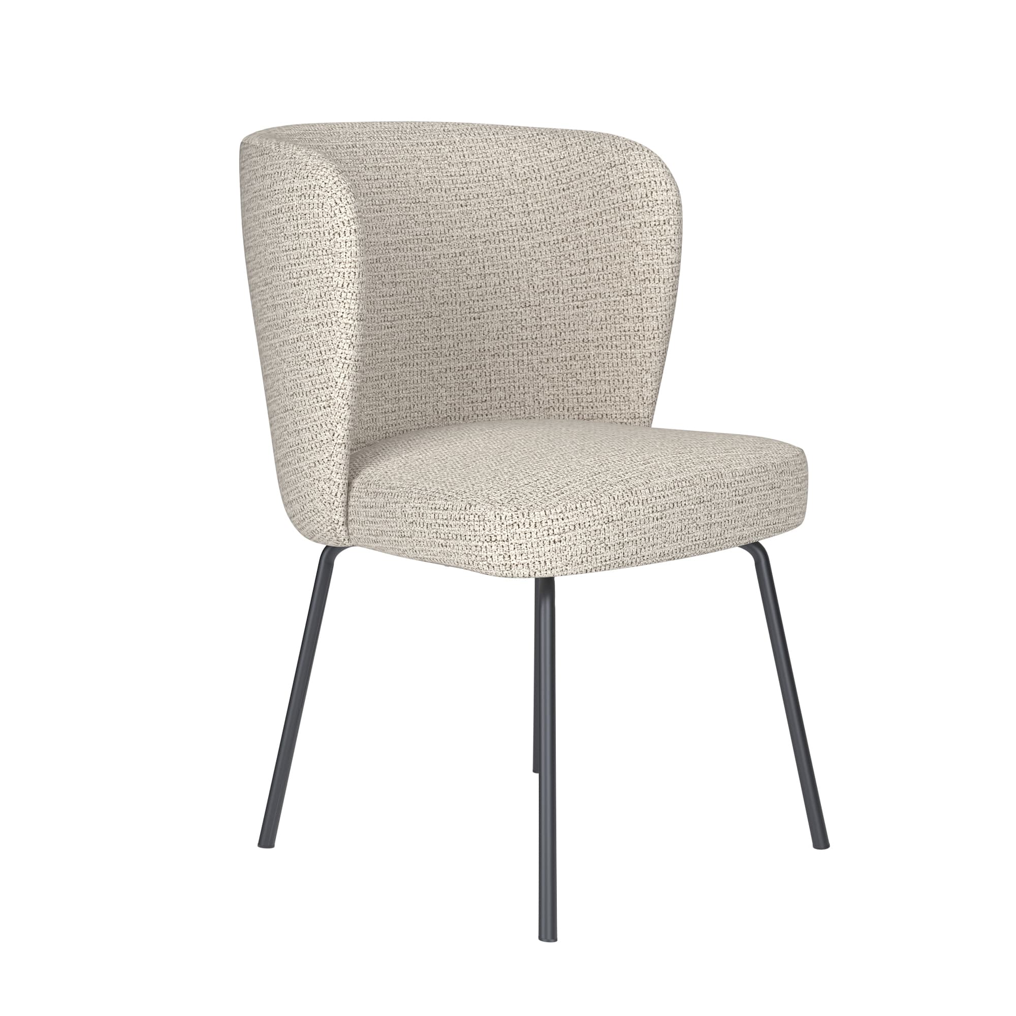 Chair Stan Off-White 4 Metal Legs - afbeelding 1