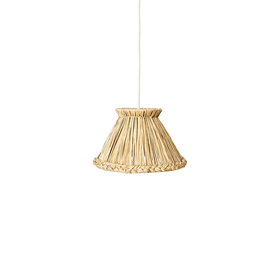 Raffia pendant lamp