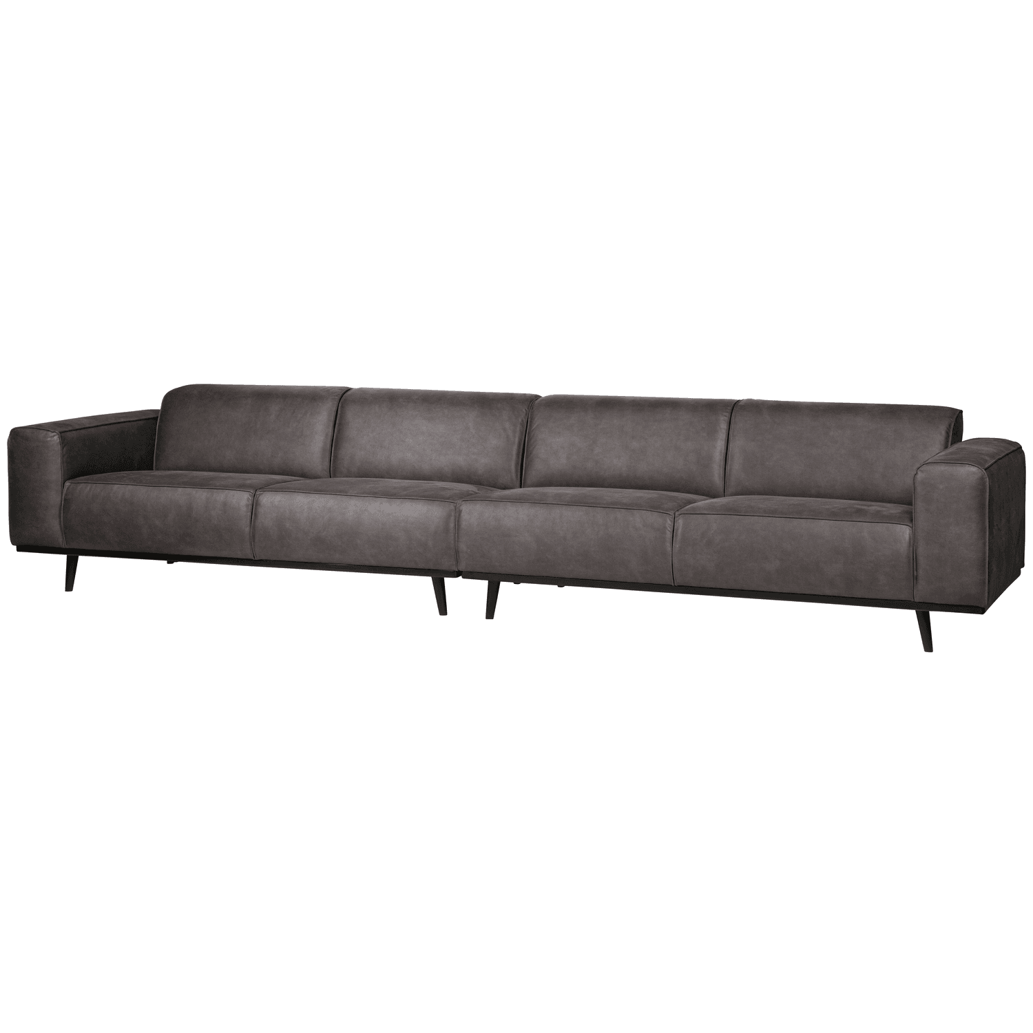 STATEMENT XL 4-ZITS BANK 372 CM ECOLEER DONKERGRIJS