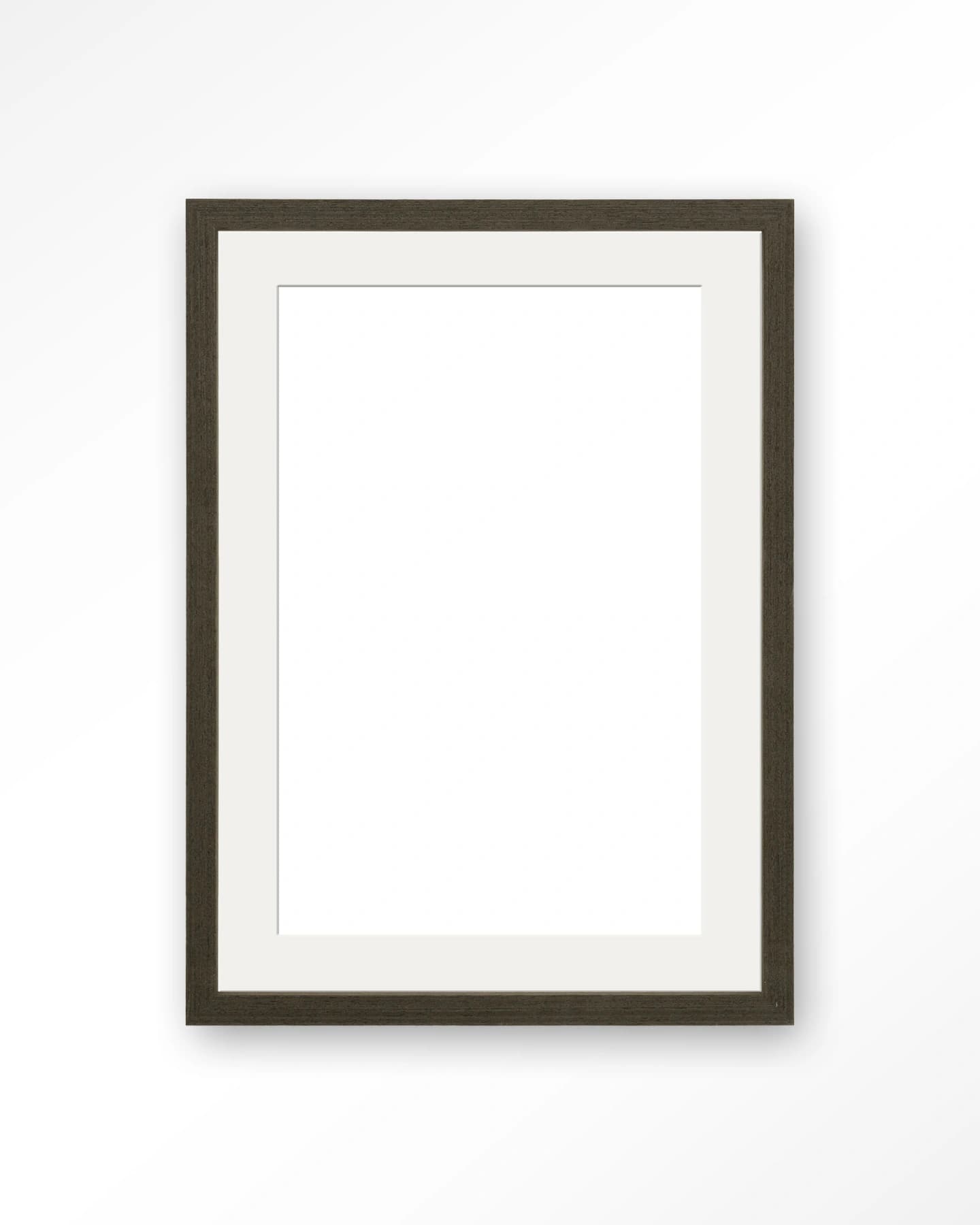 Houten lijst 40x50 cm - donkerbruin - passe partout