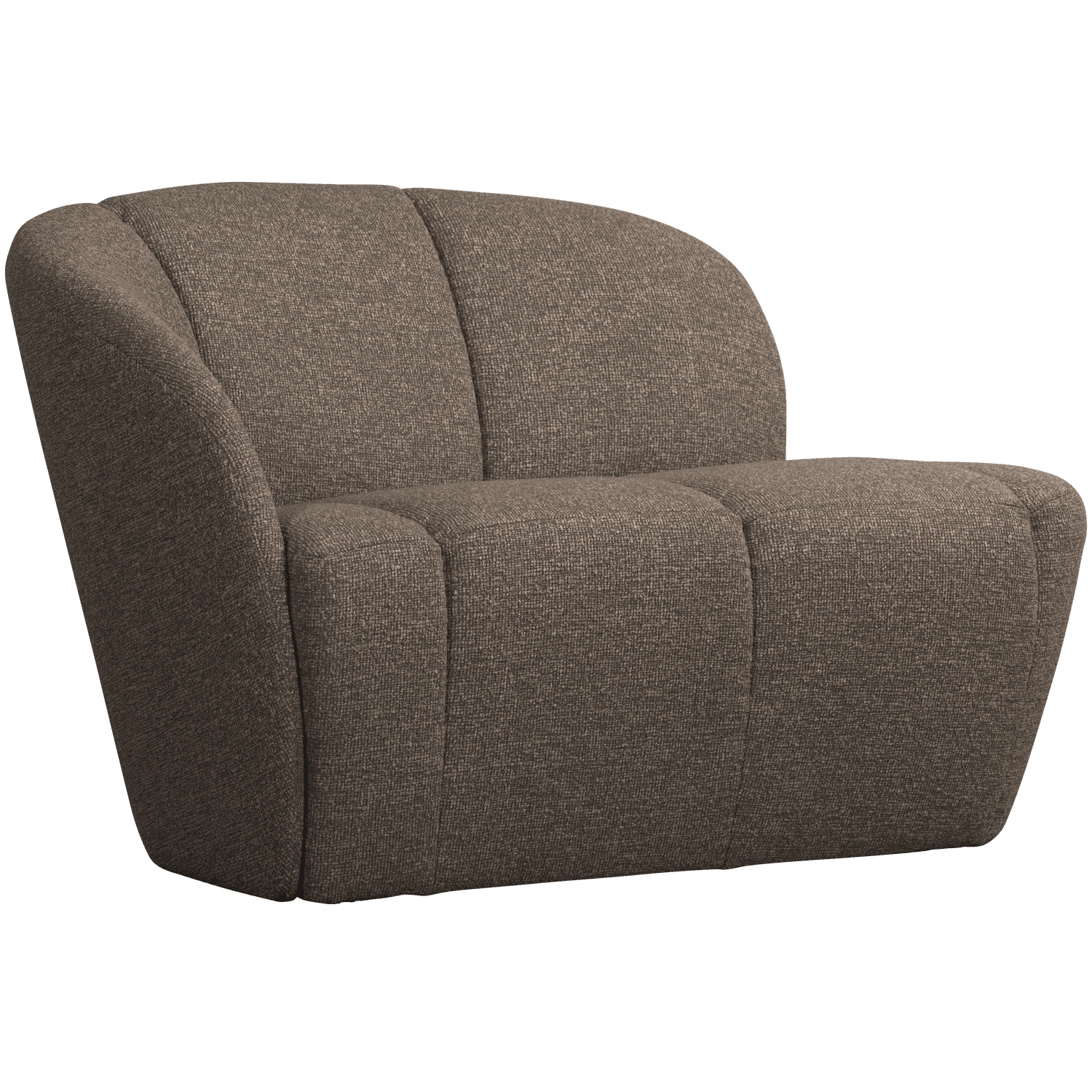 MOJO 2-ZITS BANKJE LINKS BOUCLE BRUIN MELANGE