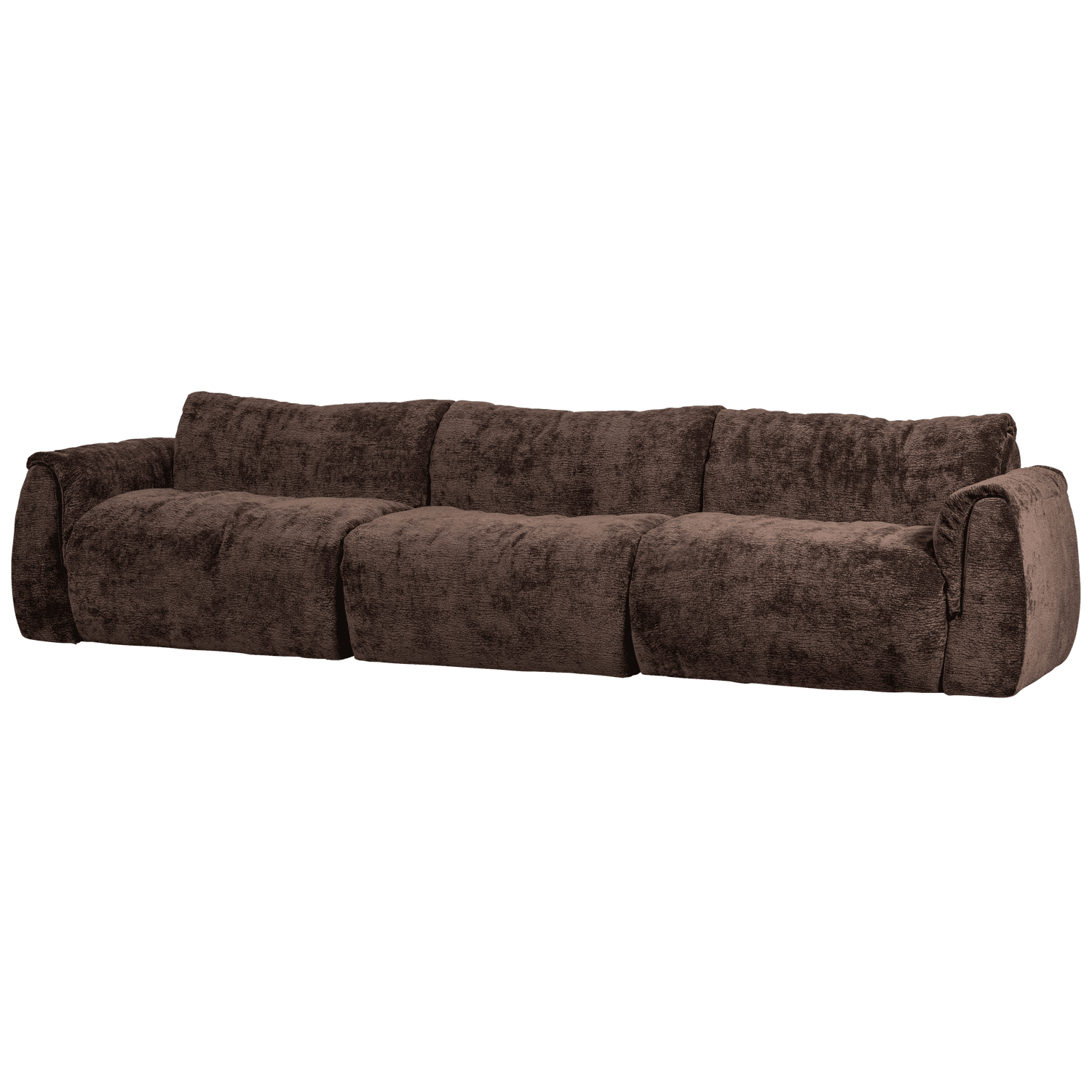 BAGGY 3-ZITS BANK 3D CHENILLE DONKERBRUIN