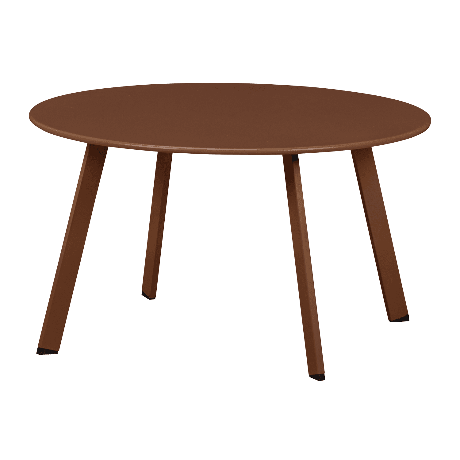 FER TUIN BIJZETTAFEL O70 CM METAAL ROESTBRUIN