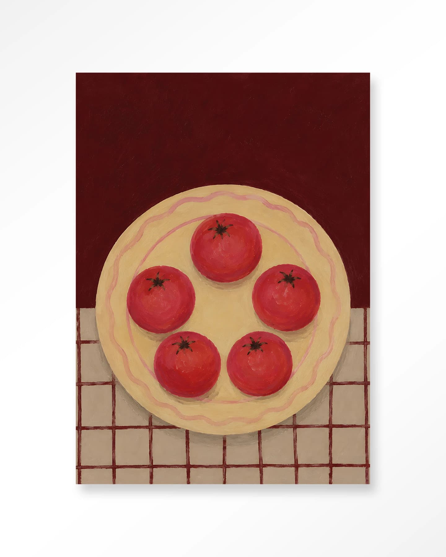 Tomatos On A Plate