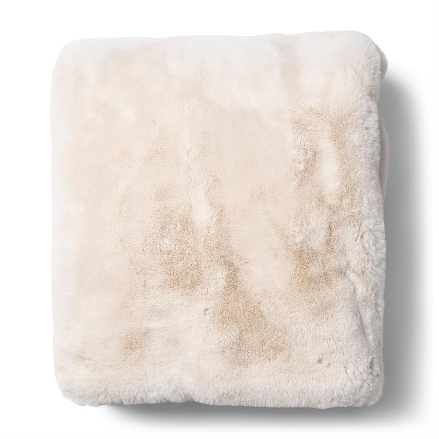 Heather Faux Fur Throw 180x130