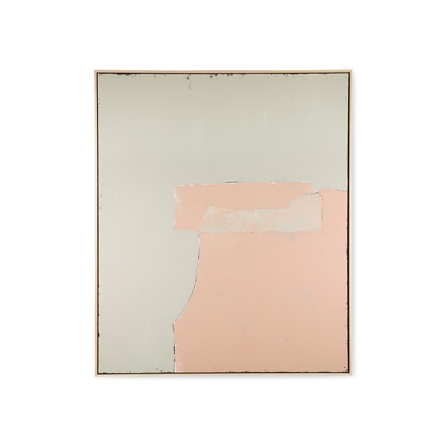 Abstract painting olive/nude 100x120cm