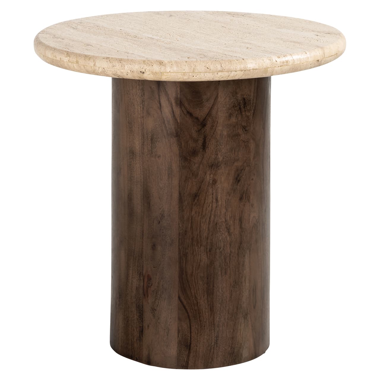 Bijzettafel Douglas brown 50Ø