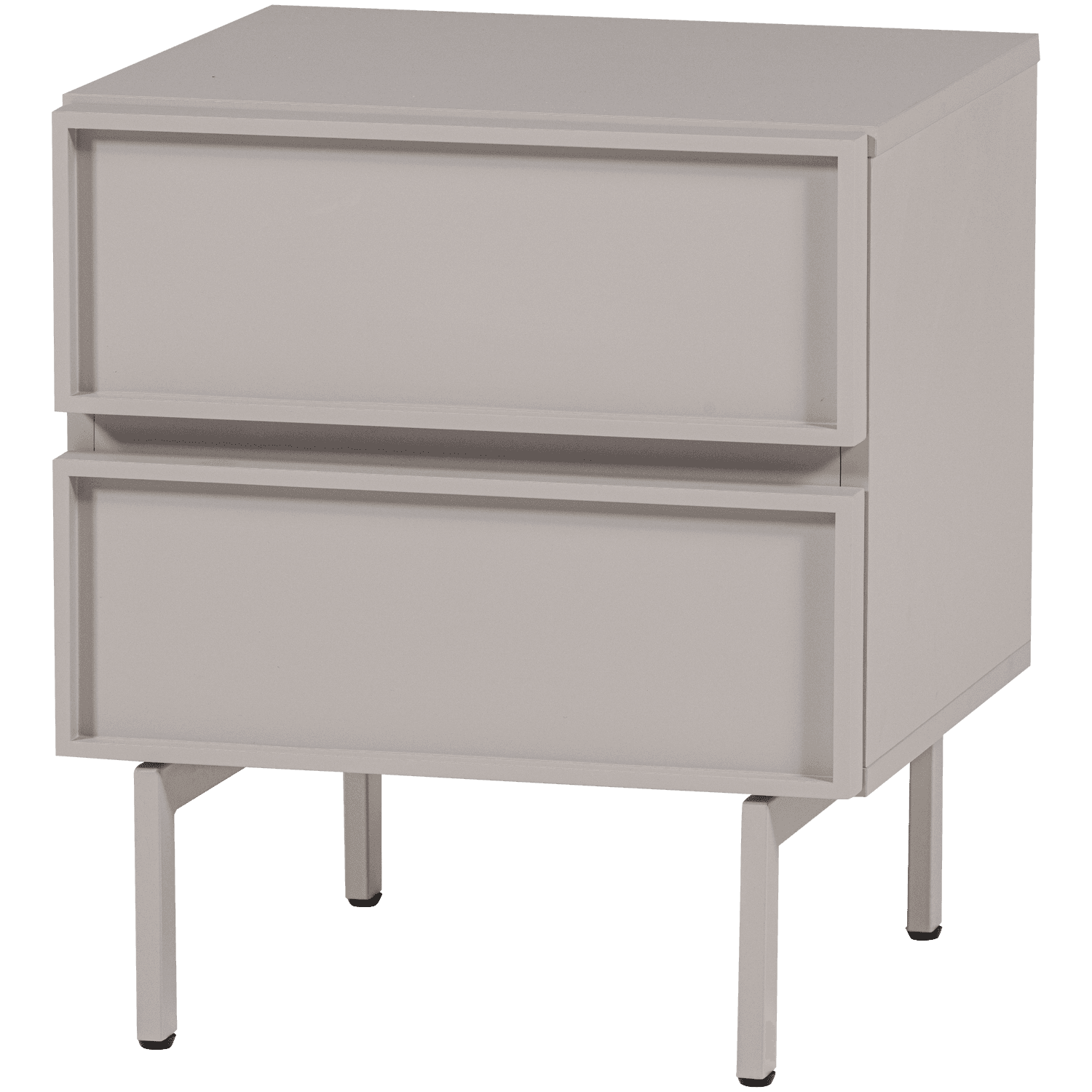 TOURS LADEKAST/NACHTKASTJE 2 LADES MELAMINE/MDF ZAND