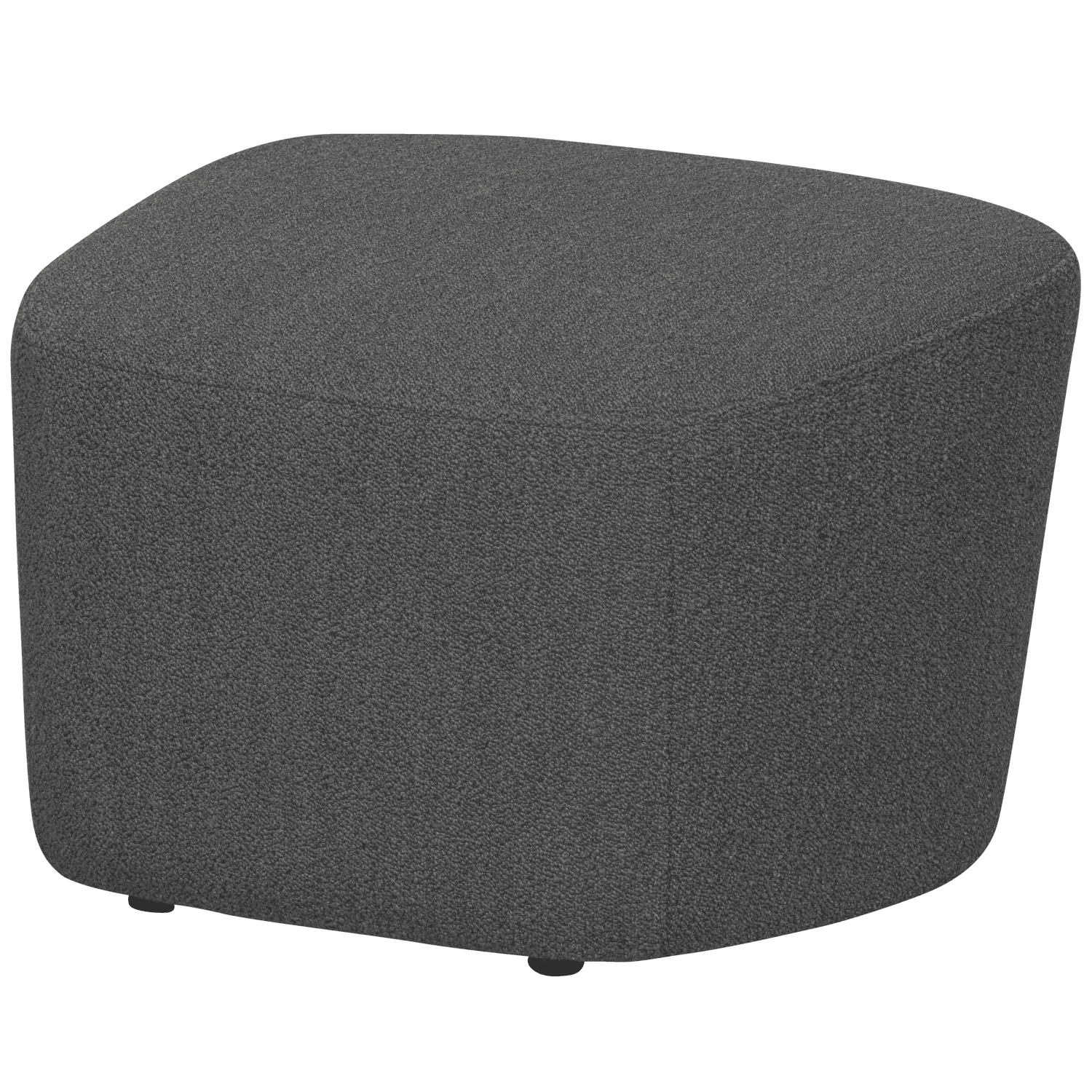 LOFTY HOCKER BOUCLE STAALGRIJS