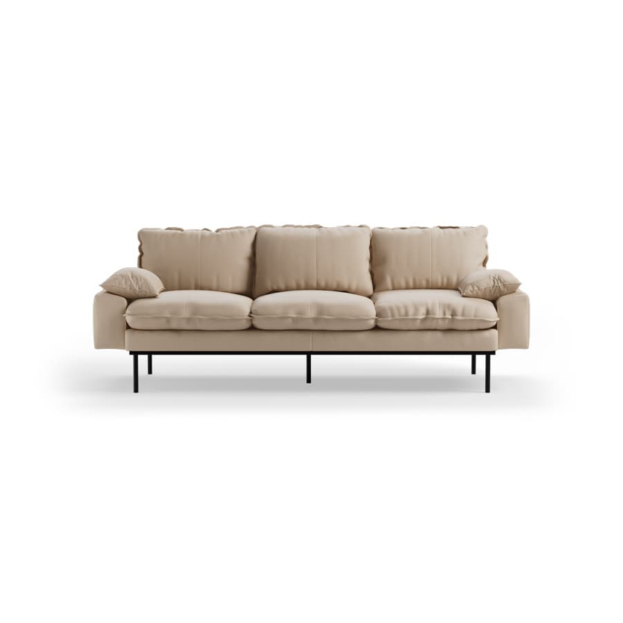 Retro sofa: 3-seats, knotted