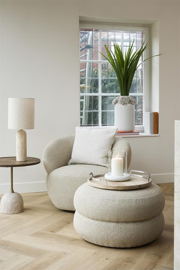 San Remo Stool D70 Natural Grey