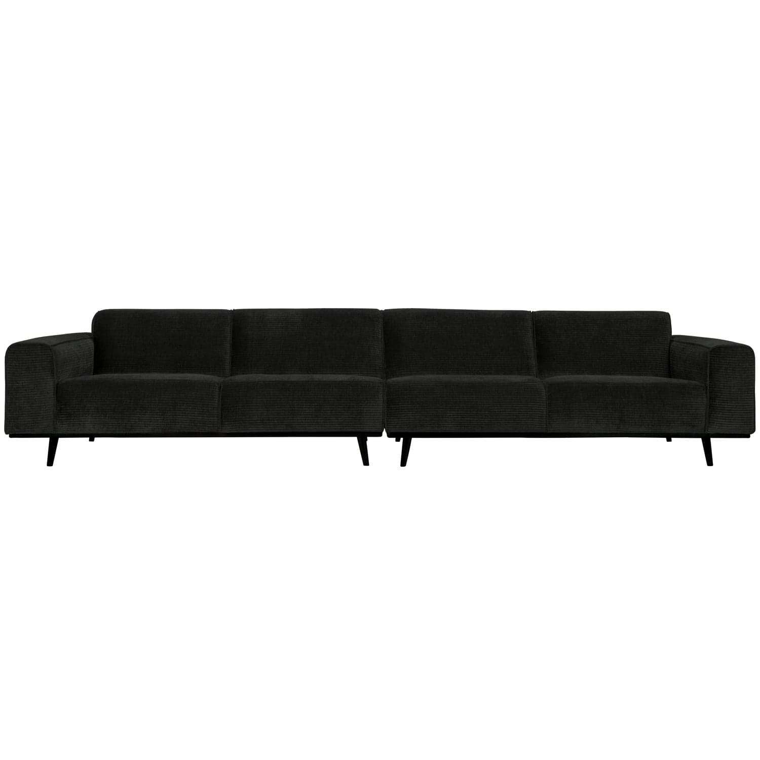 STATEMENT XL 4-ZITS BANK 372 CM RIBSTOF GRAFIET