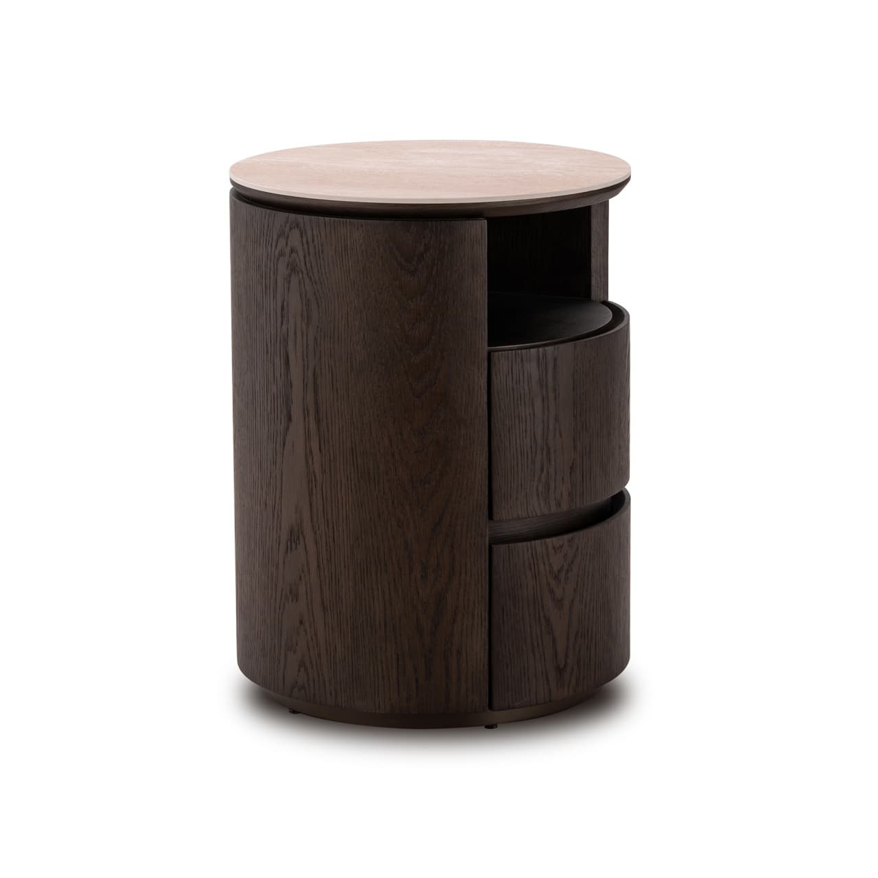 Nachtkastje Nando brown 2-drawers