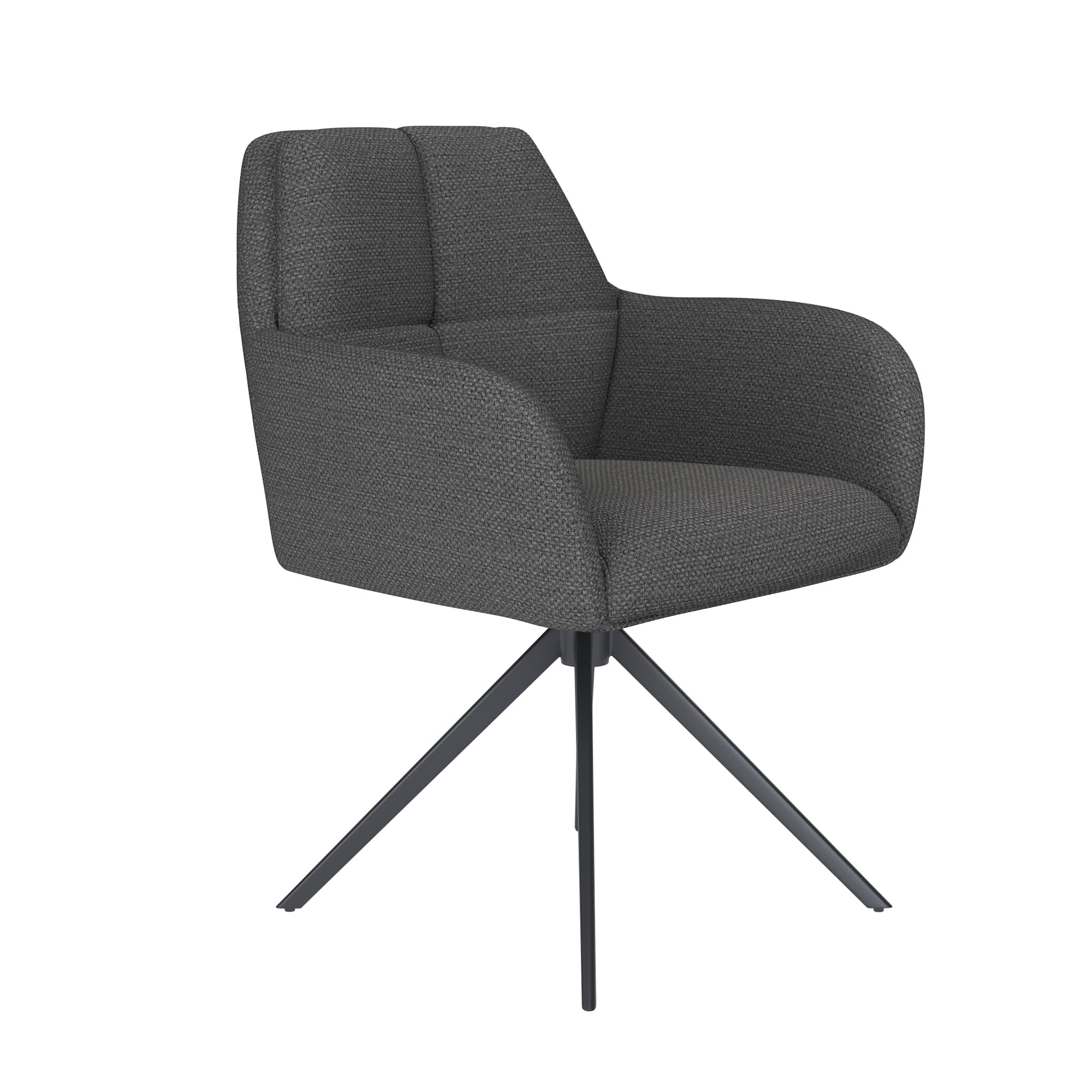 Chair Pete Grey 4 Metal Legs