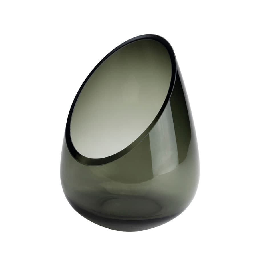 Waxinelichthouder Ostraci 17,5x22,5 cm - groen