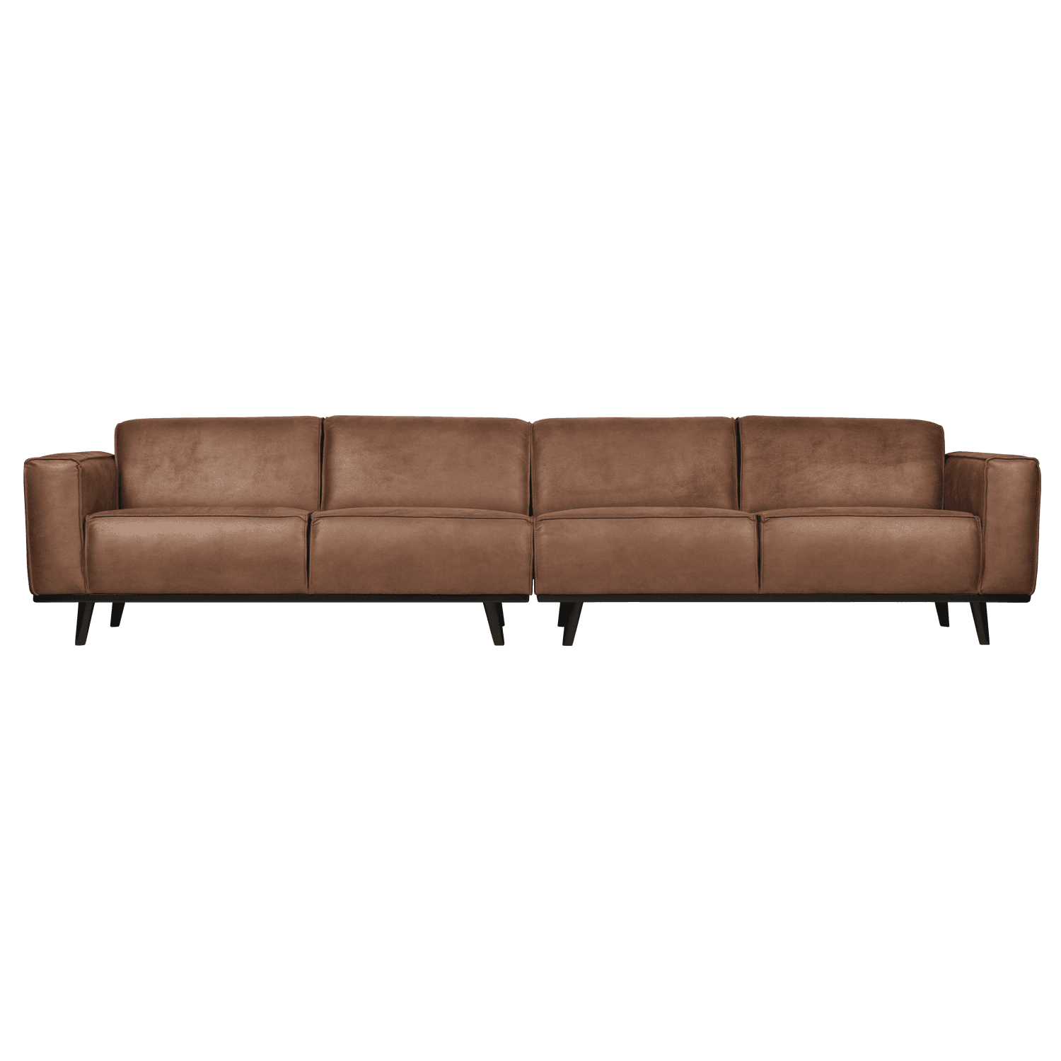 STATEMENT XL 4-ZITS BANK 372 CM ECOLEER COGNAC - afbeelding 1