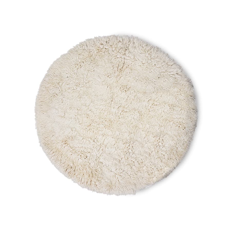 Fluffy round rug Inner Circle (250x250cm)