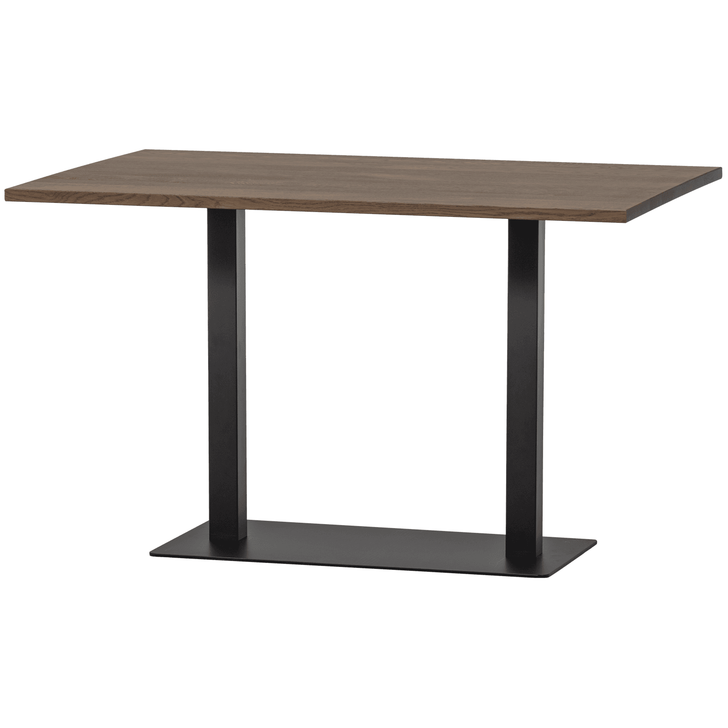 BISTRO DUBBELE VIERKANTE BUISVOET METAAL MATZWART 72X80X40CM