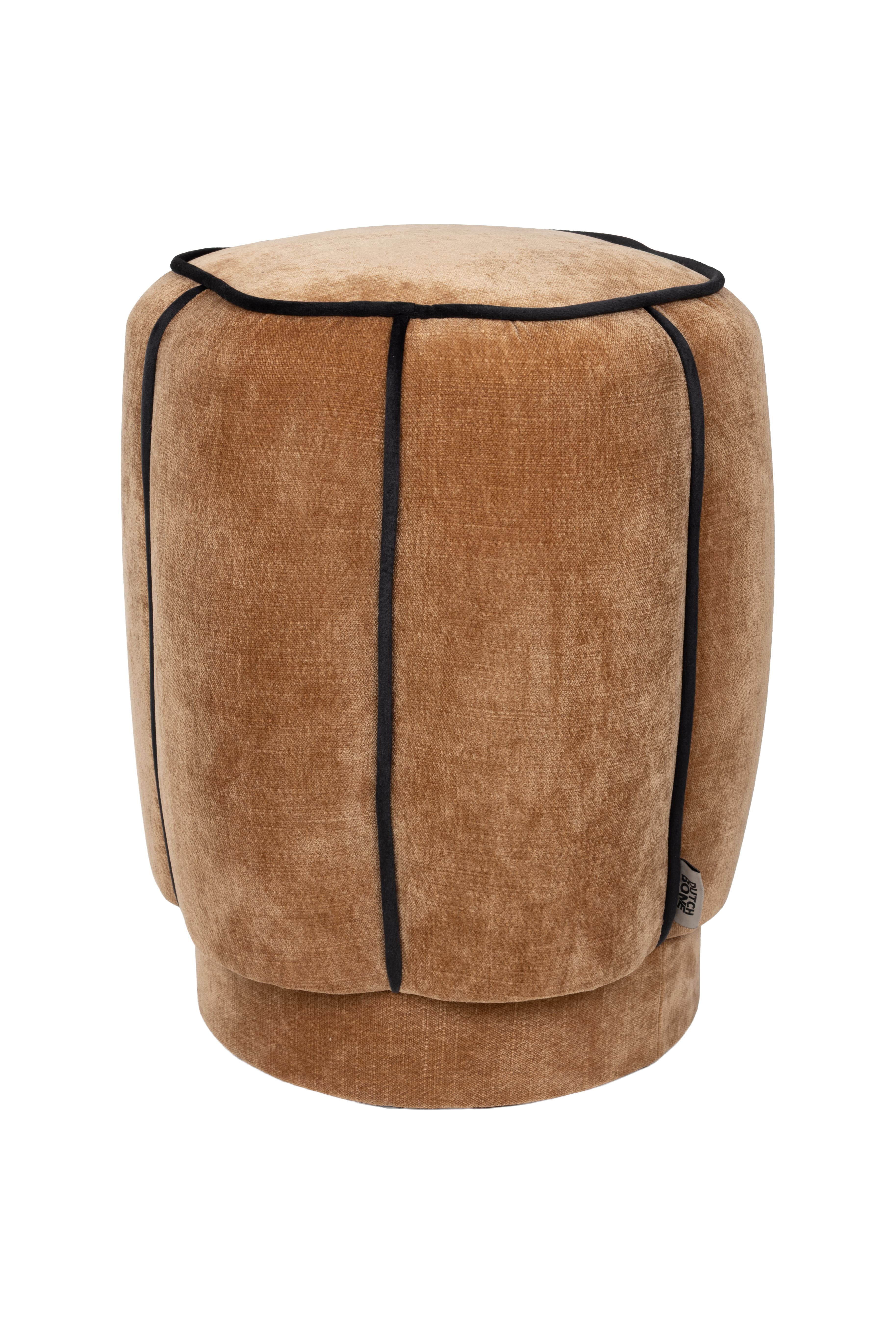 Pouf Donna Velours Light Brown