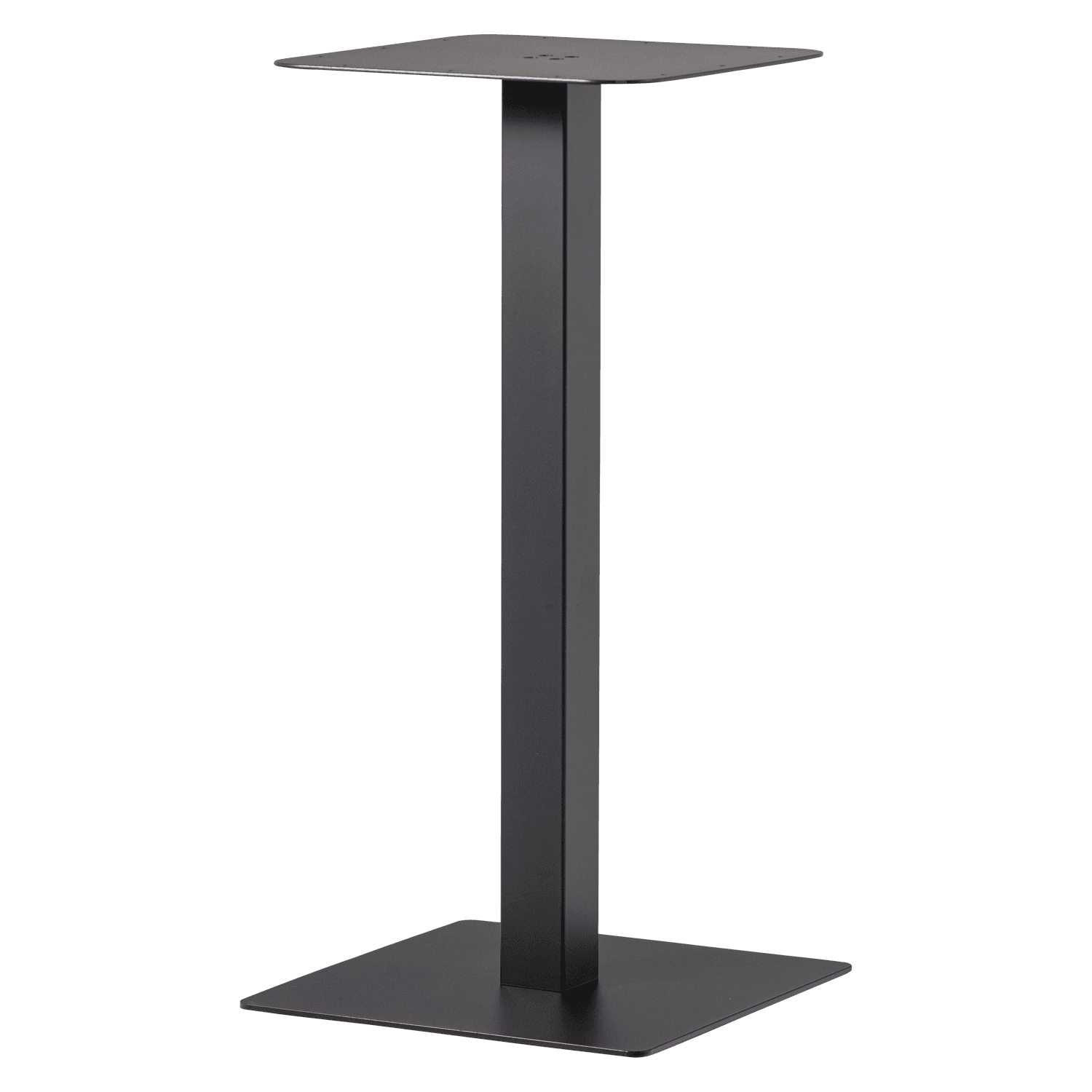 BISTRO VIERKANTE BARTAFEL POOT METAAL ZWART 105X50X50 CM