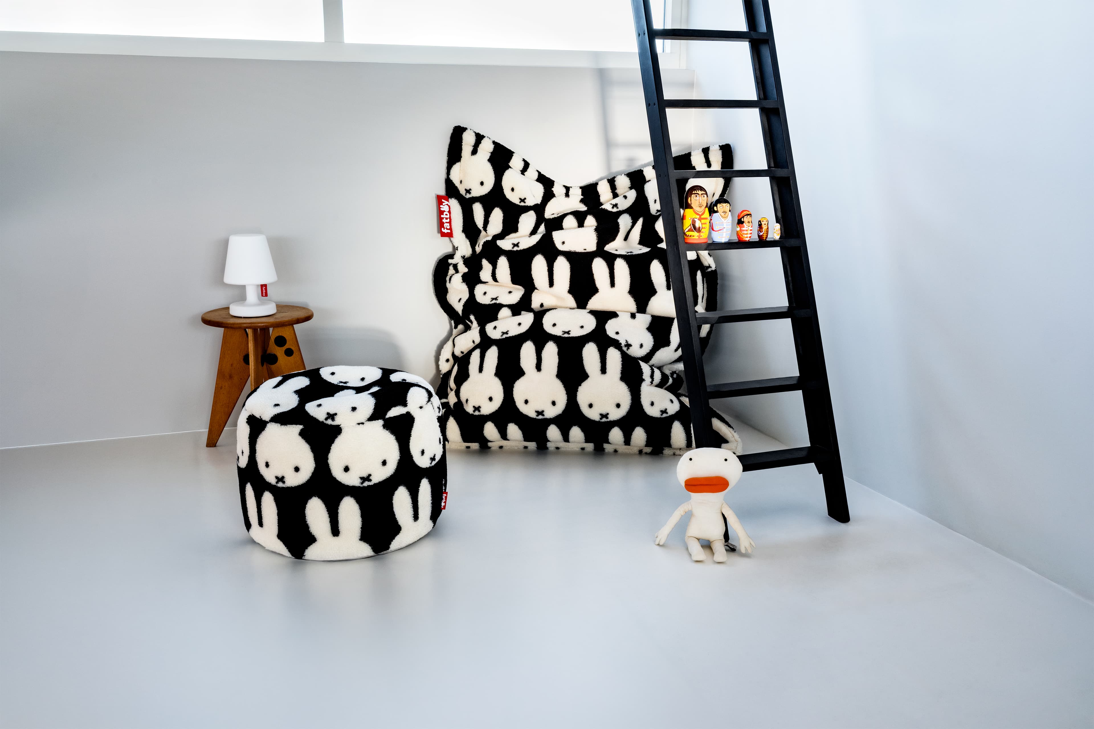 Original slim Teddy x Miffy Black/White - afbeelding 1