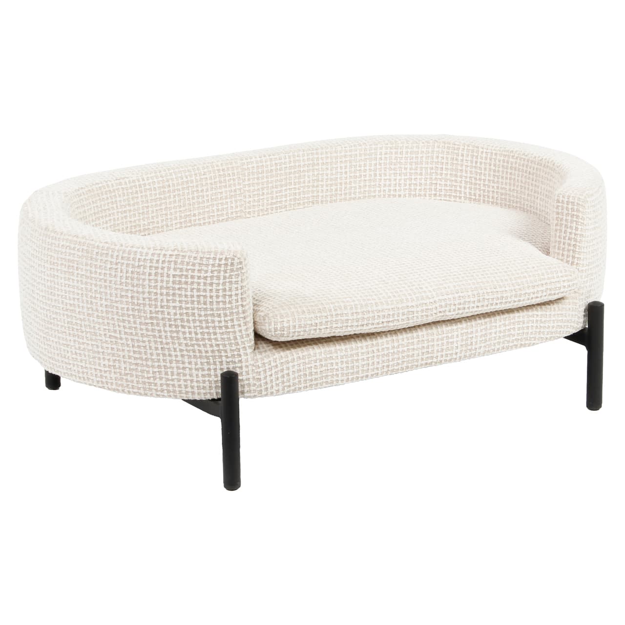 Hondenbed Dolly beige blockweave - afbeelding 1