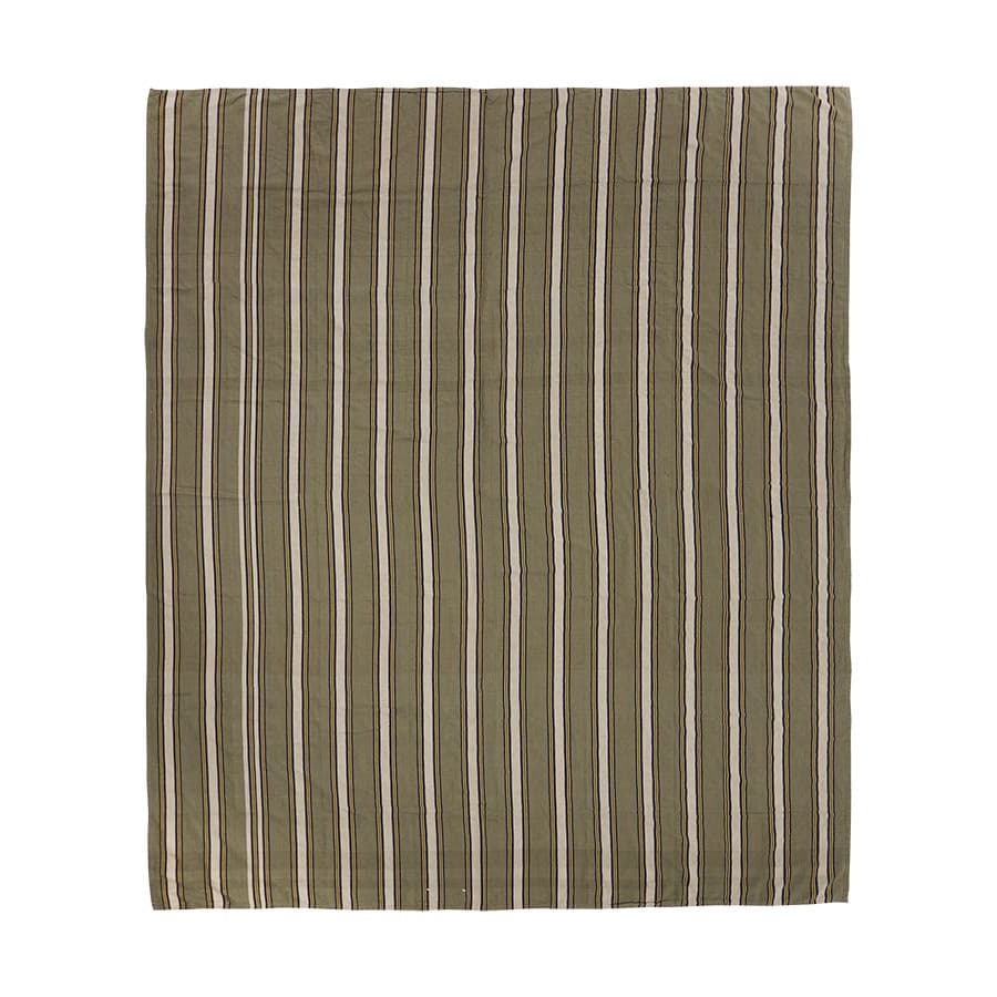 Vida striped bedspread sand/cream (230x275cm)