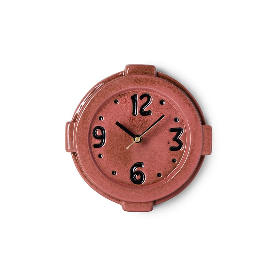 Retro ceramic wall clock