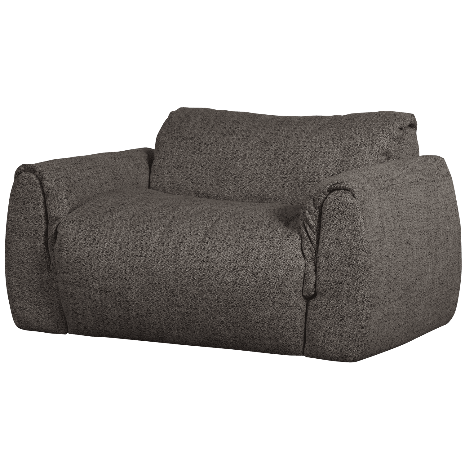 BAGGY LOVESEAT GEWEVEN STOF WARMGRIJS MELANGE