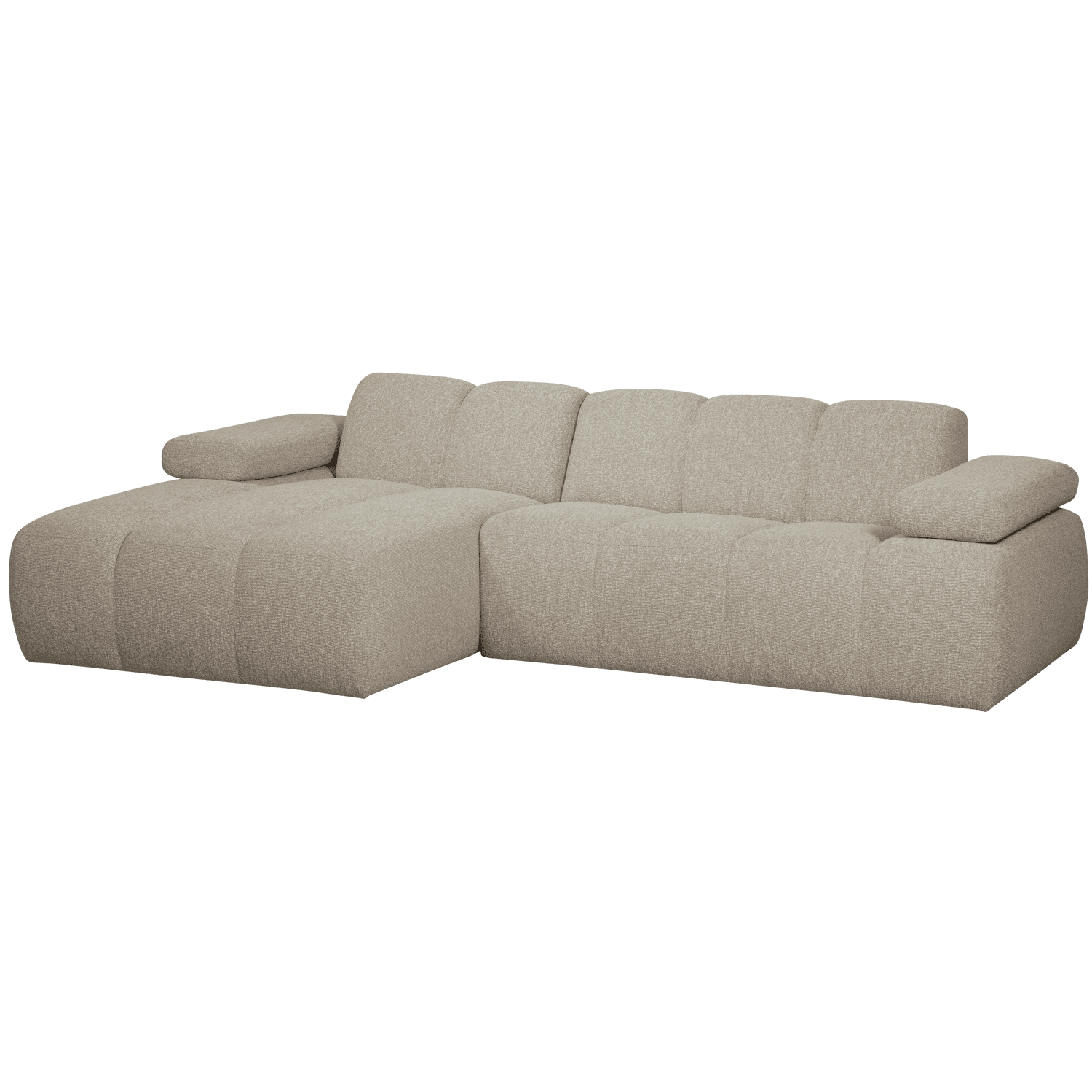 MOJO CHAISE LONGUE BANK LINKS BOUCLE BEIGE MELANGE