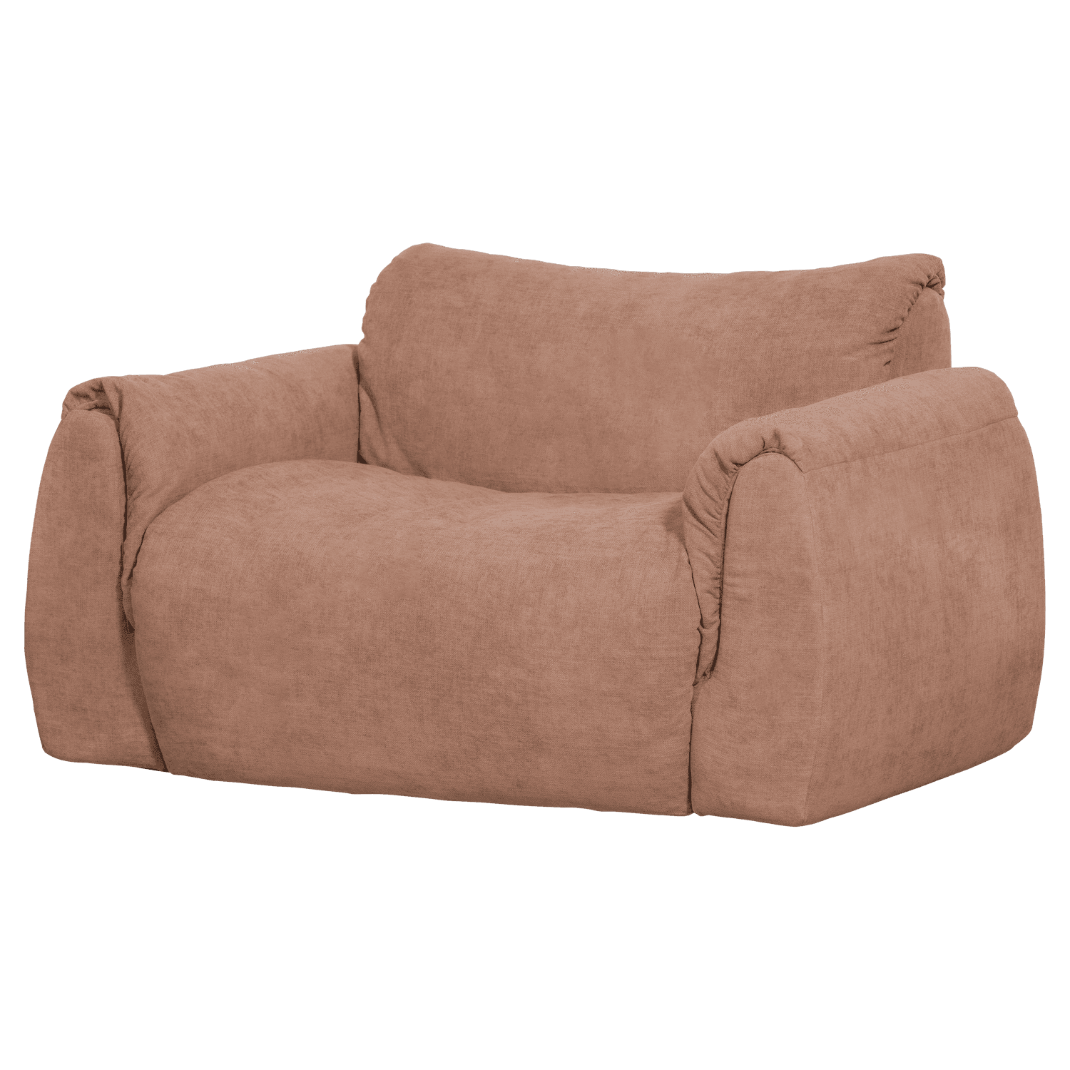 BAGGY LOVESEAT GEWEVEN CHENILLE OUD ROZE