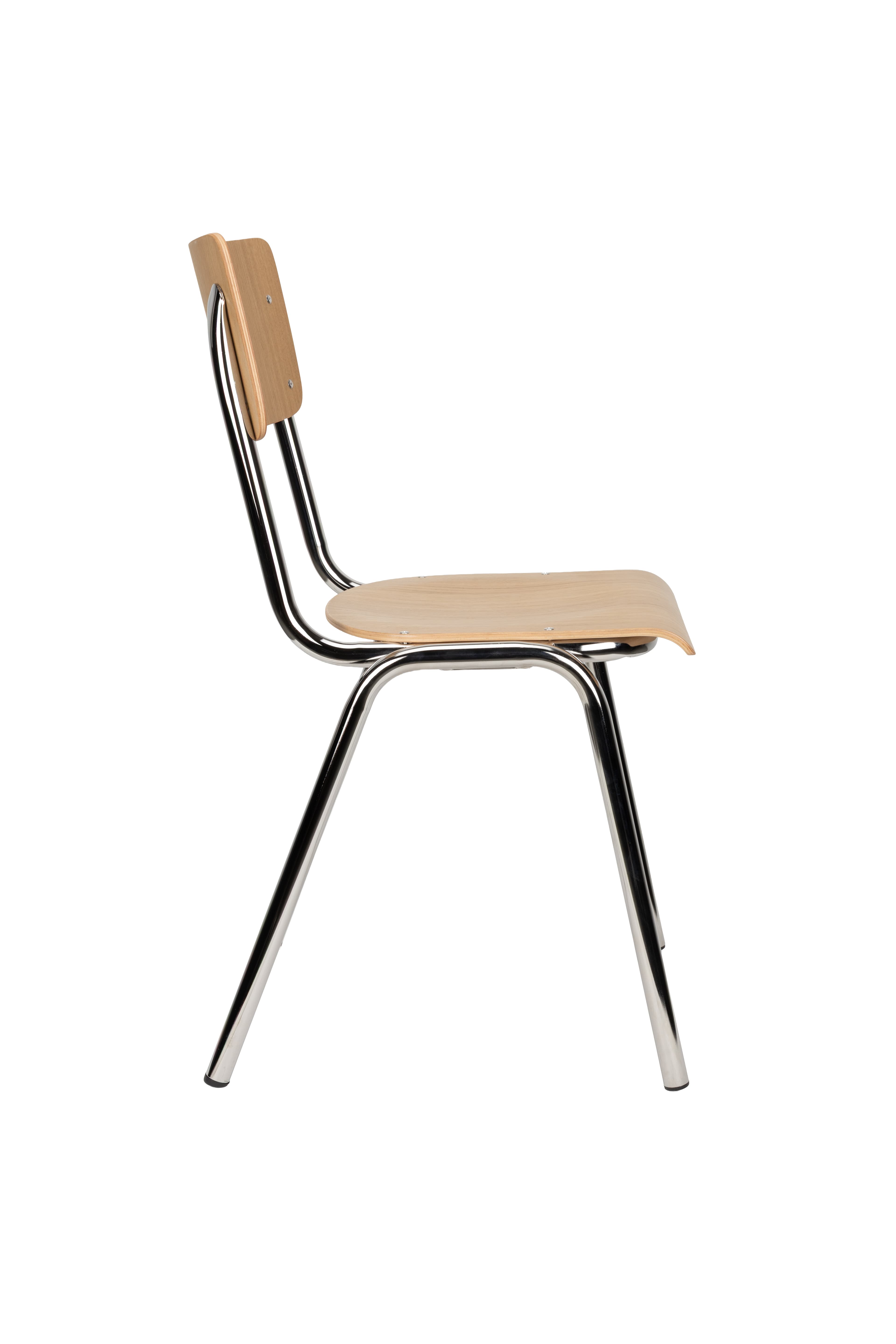 Chair Back To School Oak/Chrome