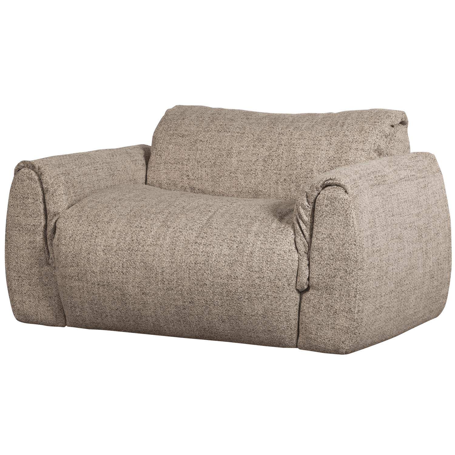 BAGGY LOVESEAT GEWEVEN STOF BRUIN MELANGE