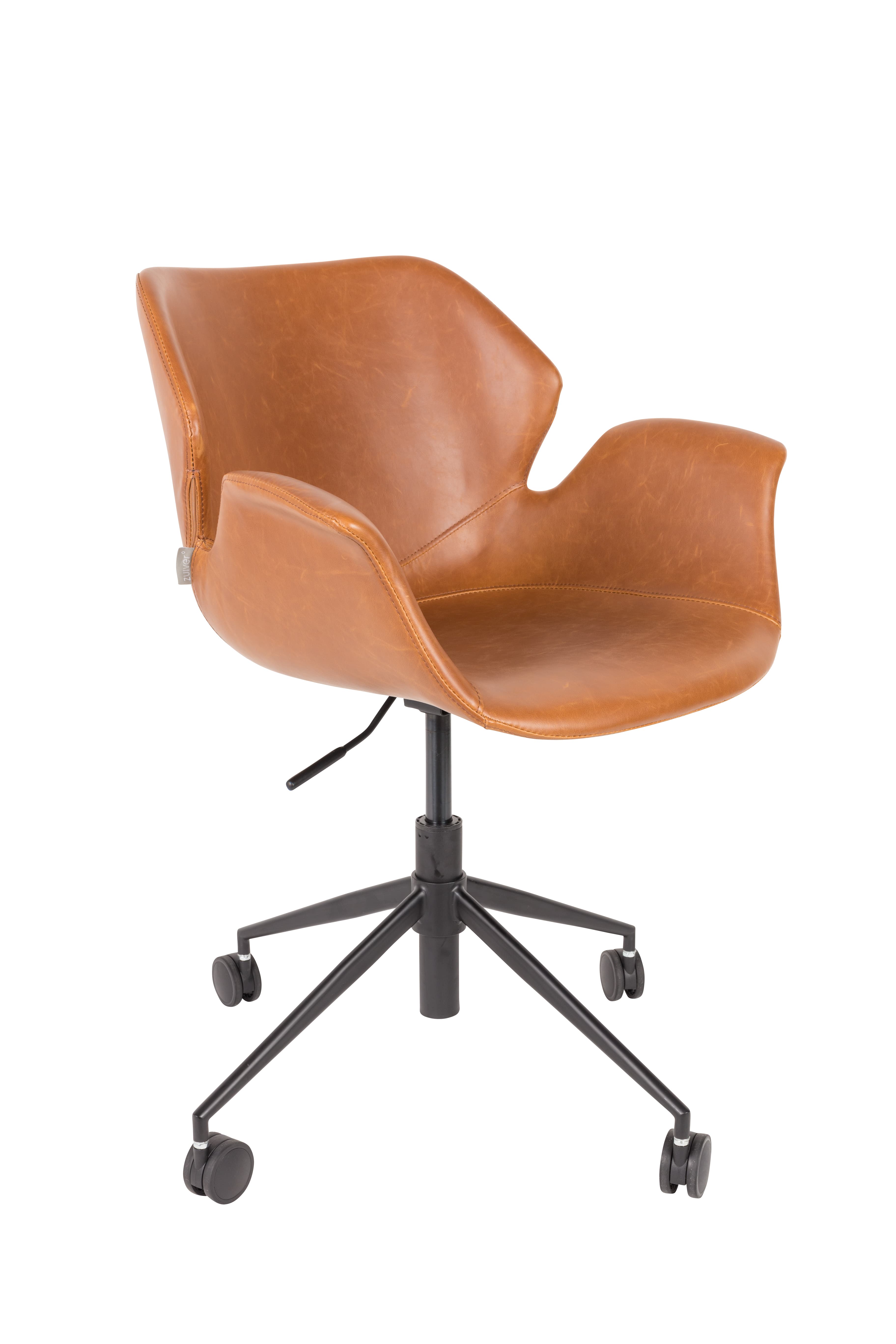 Office Chair Nikki All Brown - afbeelding 1