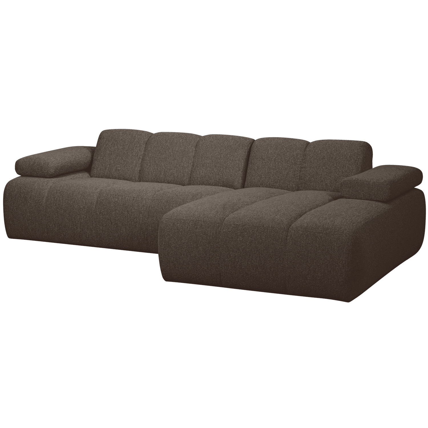 MOJO CHAISE LONGUE BANK RECHTS BOUCLE BRUIN MELANGE