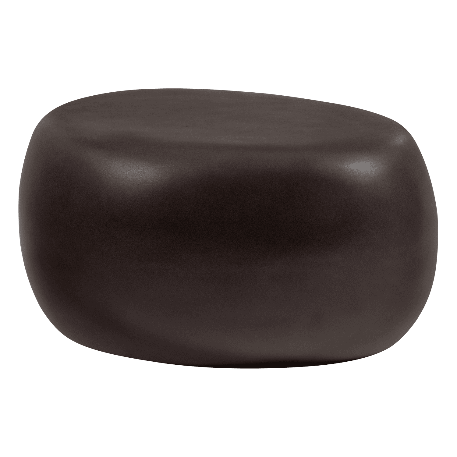 PEBBLE BIJZETTAFEL 31x65x49 CM BETONLOOK DONKERBRUIN