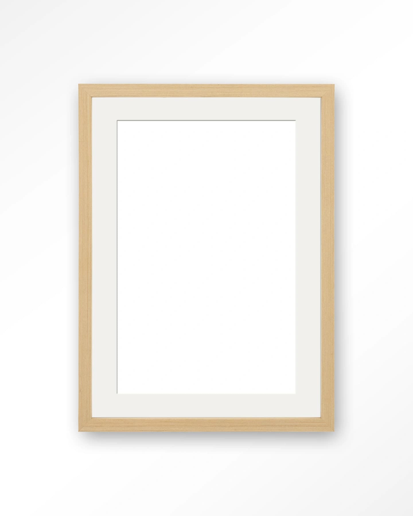 Houten lijst 30x40 cm - natural - passe partout