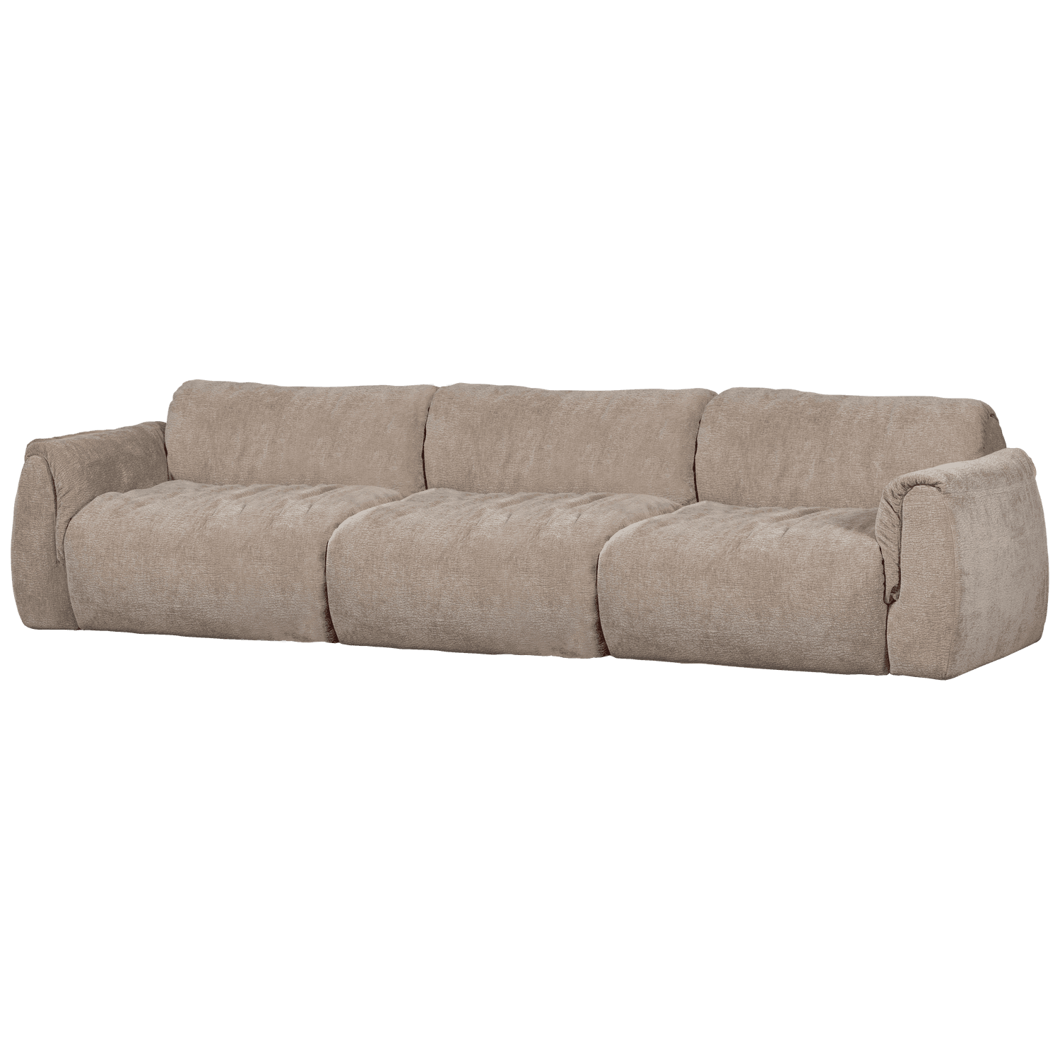 BAGGY 3-ZITS BANK 3D CHENILLE ZAND