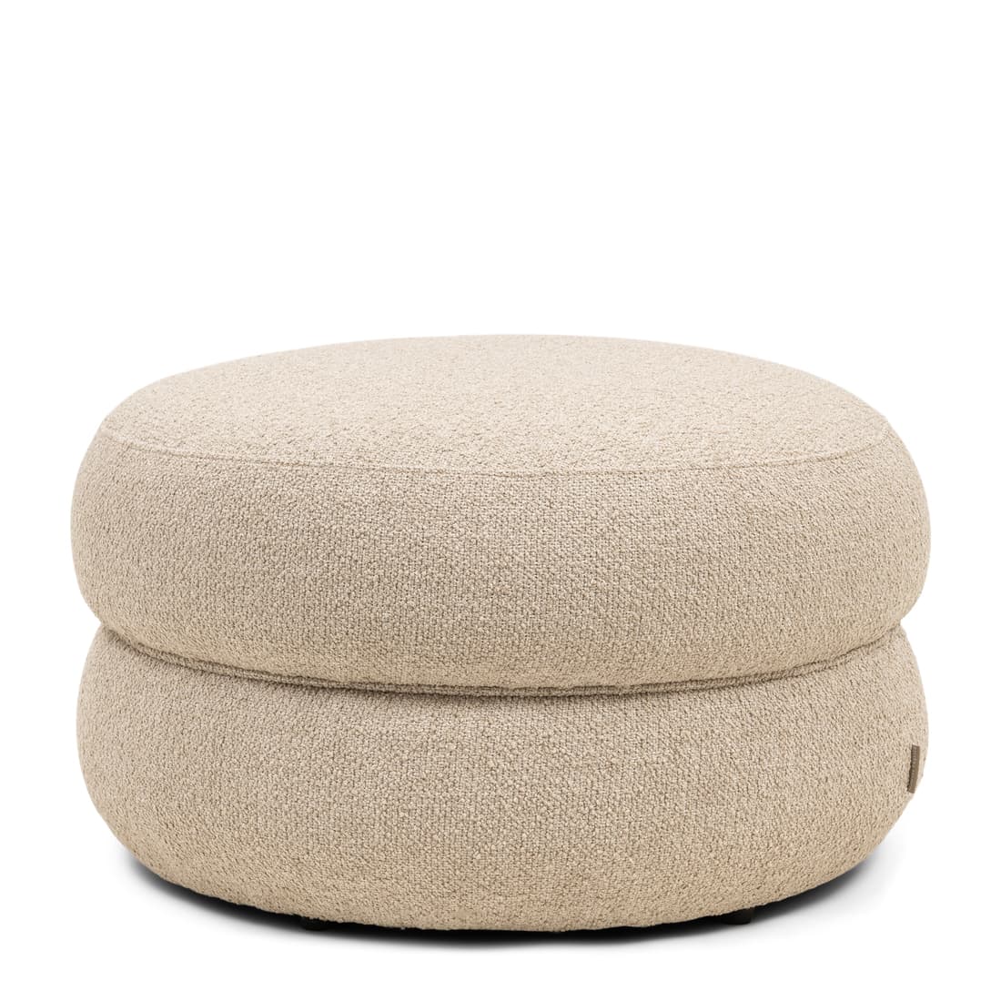 San Remo Stool D70, Peluche Bouclé Natural Grey - afbeelding 1