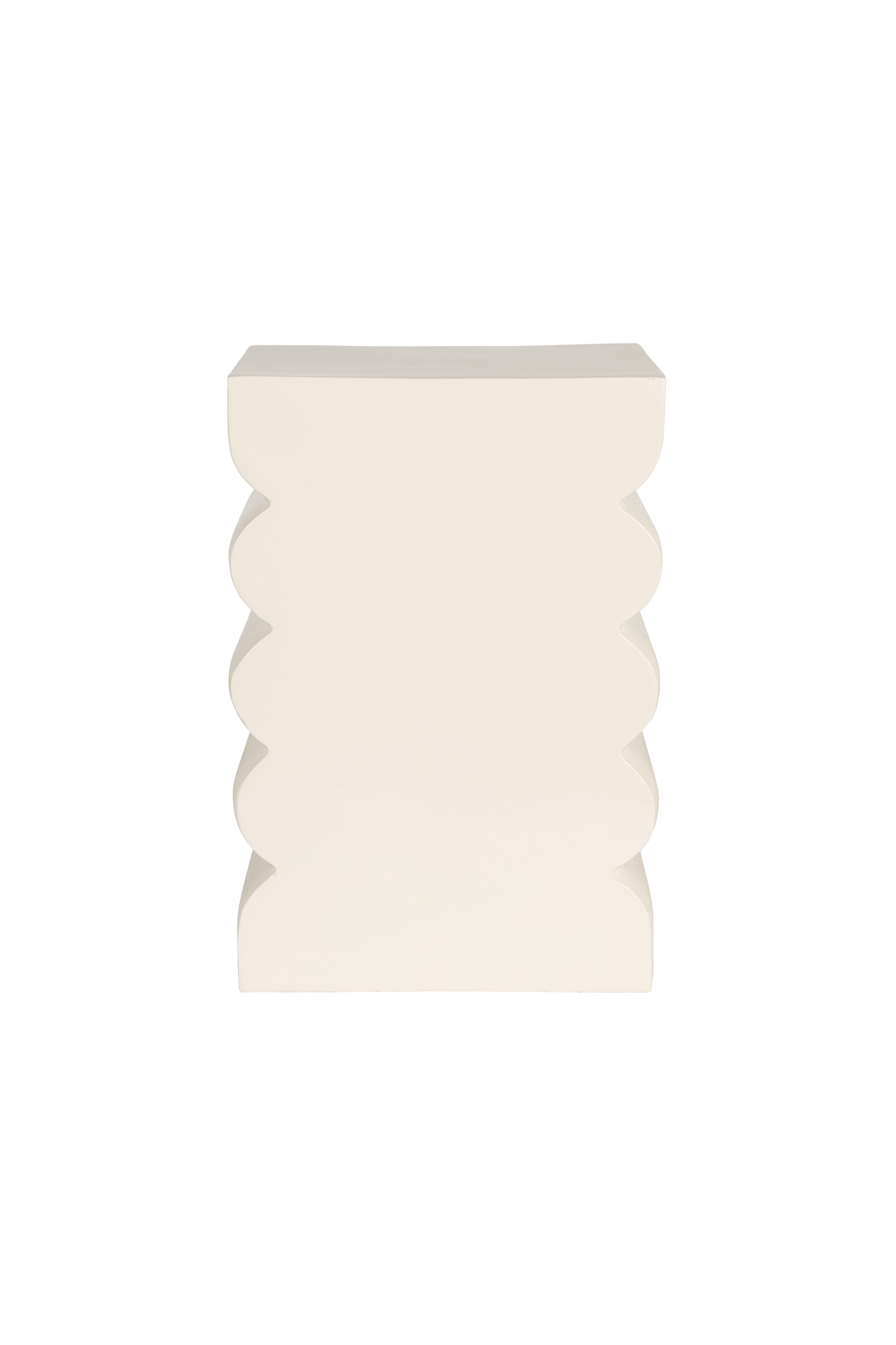 Stool Curves Shiny Beige