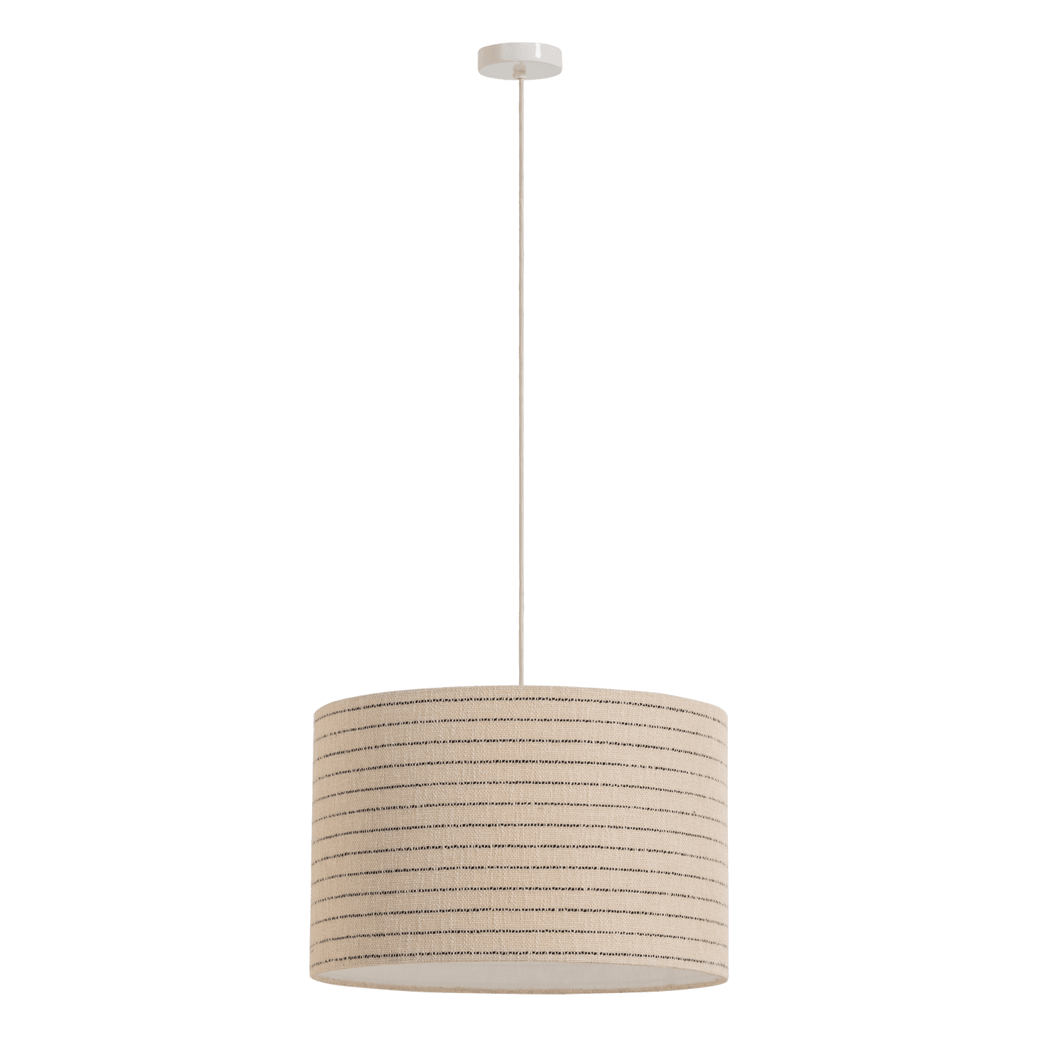 LOFT HANGLAMP METAAL/BOUCLE NATUREL MET STREPEN