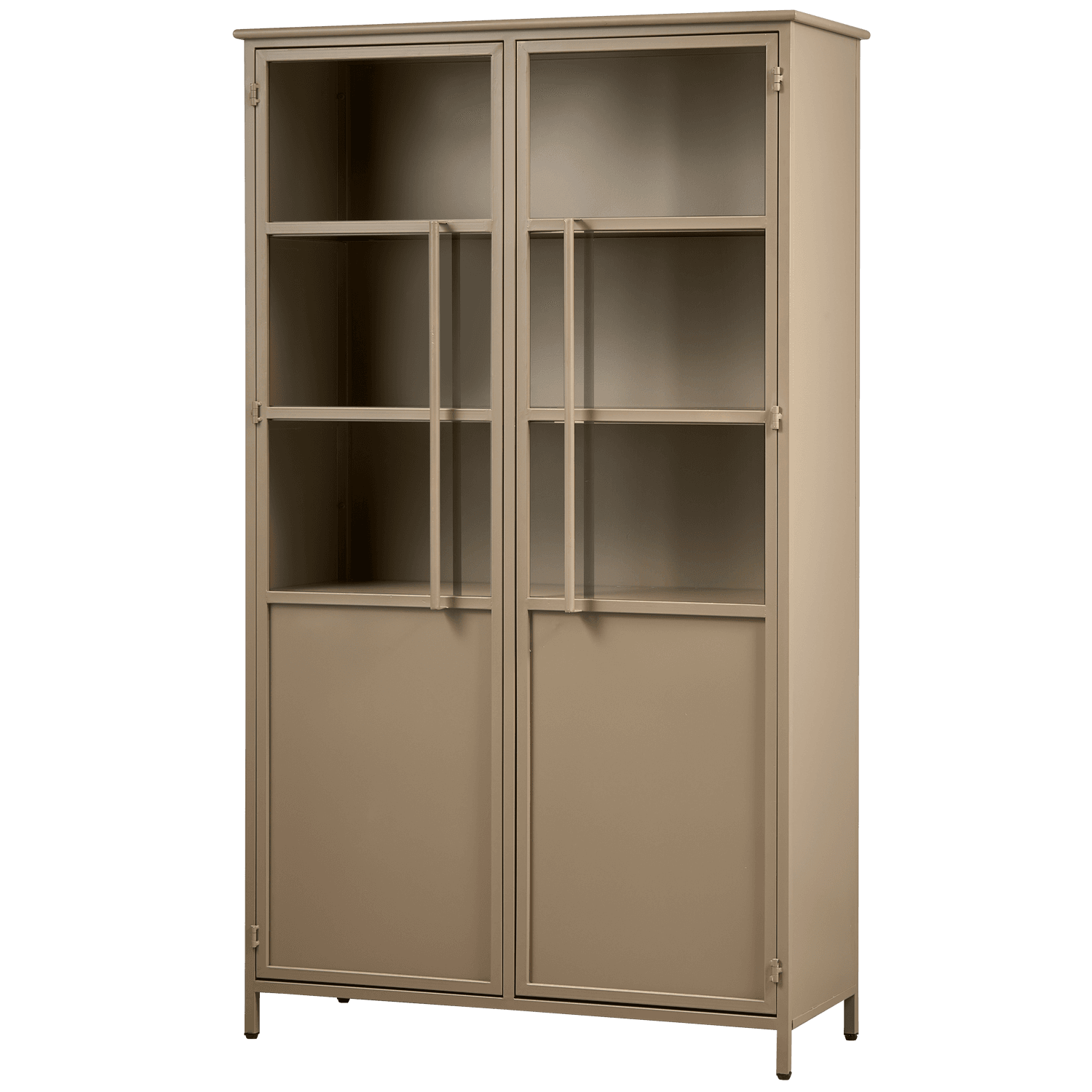 EXHIBIT VITRINEKAST METAAL KHAKI
