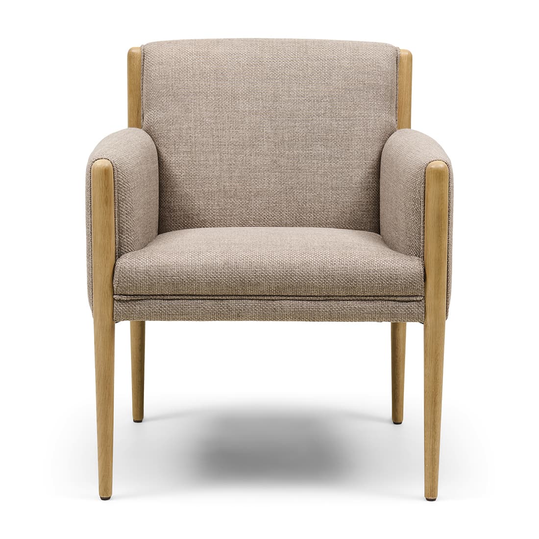 Le Mans Dining Armchair, Structured Weave, Classic Taupe