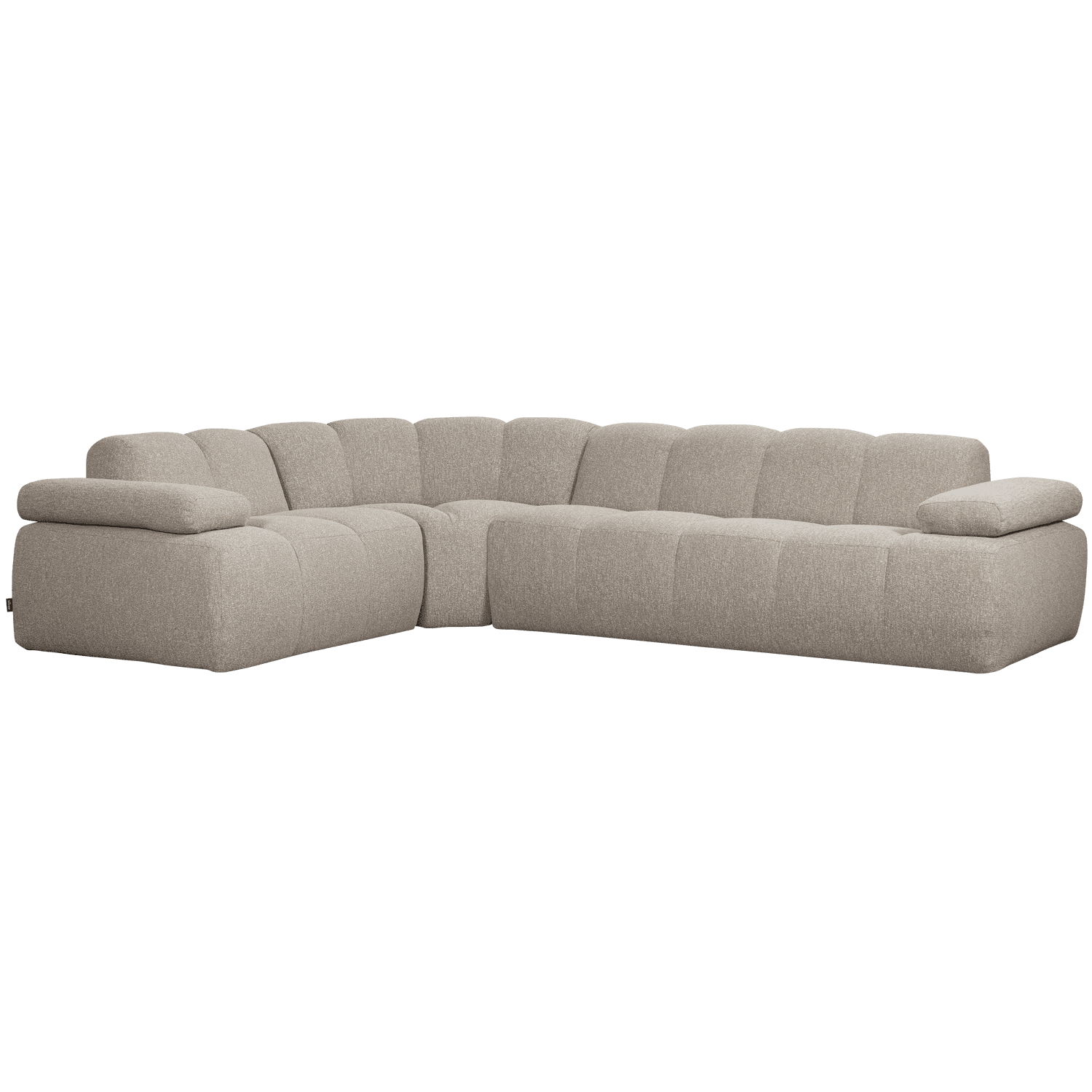 MOJO HOEKBANK LINKS BOUCLE BEIGE MELANGE